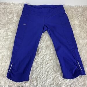 Athleta Bright Royal Blue Crop Leggings Sz Small